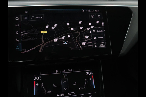 Audi e-tron 50 quattro Launch edition plus 71 kWh | SOH 90.6 | Panoramadak | Luchtvering | Adaptive cruise | Leder | Carplay | Memory | Stoelverwarming | Navi. Full map | PDC