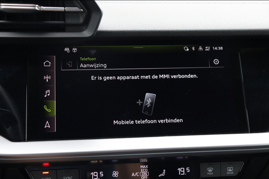 Audi A3 Sportback 35 TFSI S-Line org.NL h.leer+el+mem+vw matrix-LED camera el.klep park.hulp Ambient Light Plus