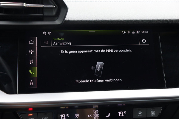 Audi A3 Sportback 35 TFSI S-Line org.NL h.leer+el+mem+vw matrix-LED camera el.klep park.hulp Ambient Light Plus