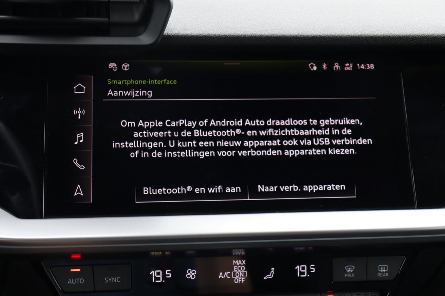 Audi A3 Sportback 35 TFSI S-Line org.NL h.leer+el+mem+vw matrix-LED camera el.klep park.hulp Ambient Light Plus