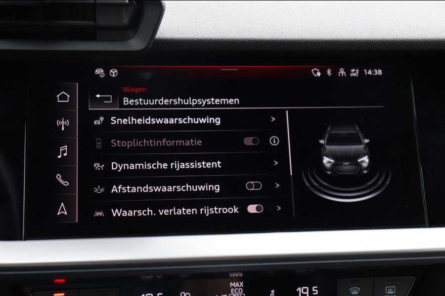 Audi A3 Sportback 35 TFSI S-Line org.NL h.leer+el+mem+vw matrix-LED camera el.klep park.hulp Ambient Light Plus
