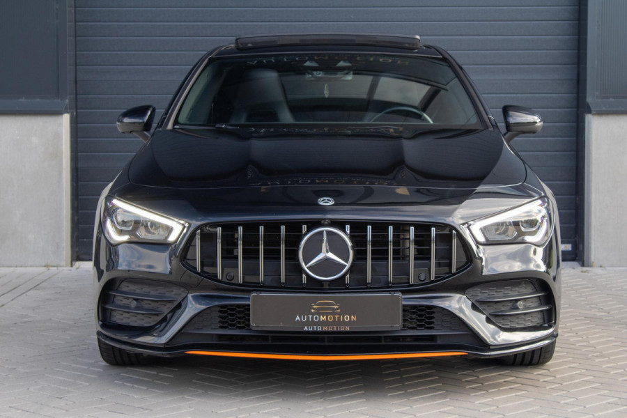 Mercedes-Benz CLA-Klasse 200 Orangeart Edition AMG PANO 360 Stoelverwarming Alarmsysteem