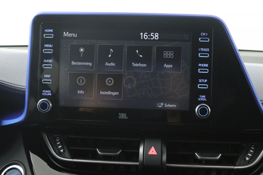 Toyota C-HR 2.0 Hybrid Bi-Tone (SFEERVERLICHTING, STOELVERWARMING, ACHTERUITRIJCAMERA, PARKEERSENSOREN)
