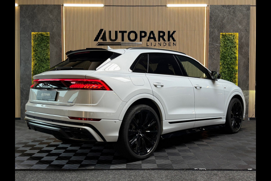 Audi Q8 55 TFSI e quattro 3X S-LINE |PANO|B&O|MASSAGE|SOFTCLOSE|360 CAM|STOELVERKOELING|LUCHTVERING|AMBIENT|23INCH|DEALER ONDERHOU