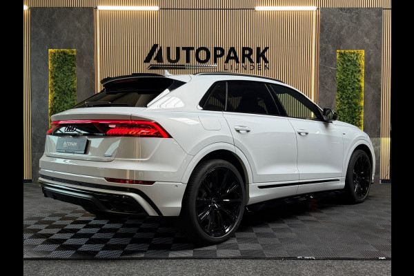 Audi Q8 55 TFSI e quattro 3X S-LINE |PANO|B&O|MASSAGE|SOFTCLOSE|360 CAM|STOELVERKOELING|LUCHTVERING|AMBIENT|23INCH|DEALER ONDERHOU