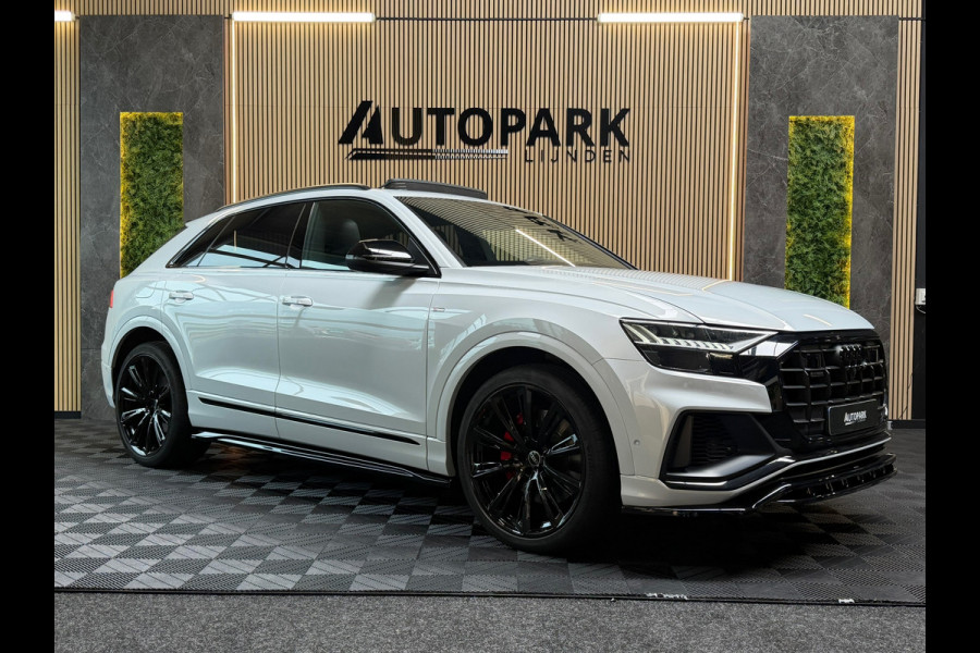 Audi Q8 55 TFSI e quattro 3X S-LINE |PANO|B&O|MASSAGE|SOFTCLOSE|360 CAM|STOELVERKOELING|LUCHTVERING|AMBIENT|23INCH|DEALER ONDERHOU