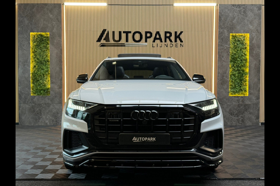 Audi Q8 55 TFSI e quattro 3X S-LINE |PANO|B&O|MASSAGE|SOFTCLOSE|360 CAM|STOELVERKOELING|LUCHTVERING|AMBIENT|23INCH|DEALER ONDERHOU