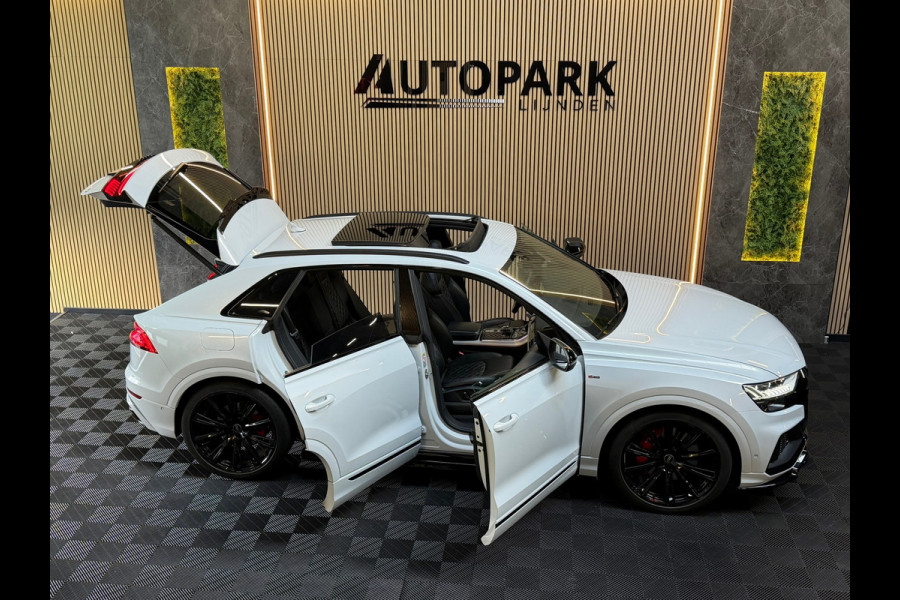 Audi Q8 55 TFSI e quattro 3X S-LINE |PANO|B&O|MASSAGE|SOFTCLOSE|360 CAM|STOELVERKOELING|LUCHTVERING|AMBIENT|23INCH|DEALER ONDERHOU