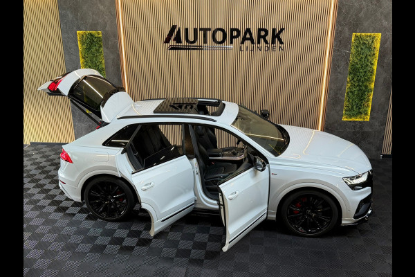 Audi Q8 55 TFSI e quattro 3X S-LINE |PANO|B&O|MASSAGE|SOFTCLOSE|360 CAM|STOELVERKOELING|LUCHTVERING|AMBIENT|23INCH|DEALER ONDERHOU