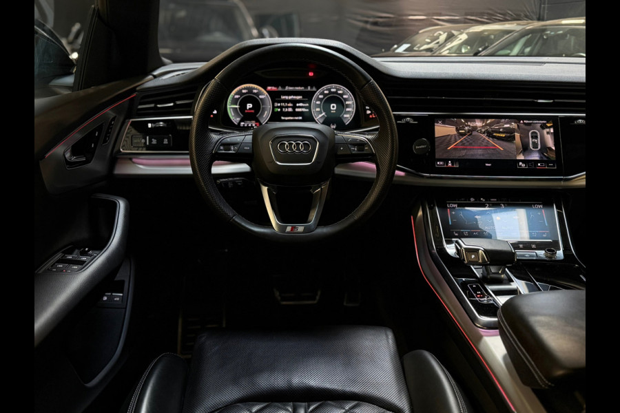 Audi Q8 55 TFSI e quattro 3X S-LINE |PANO|B&O|MASSAGE|SOFTCLOSE|360 CAM|STOELVERKOELING|LUCHTVERING|AMBIENT|23INCH|DEALER ONDERHOU