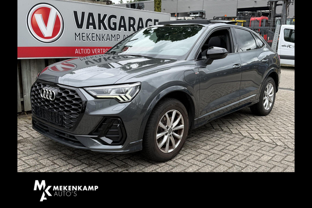 Audi Q3 Sportback 45 TFSI e S Edition 20"/B&O/Panoramadak/Leder/Matrix LED/Dodehoek/Adaptieve cruise/Sfeerverlichting/Camera/Elektrische klep