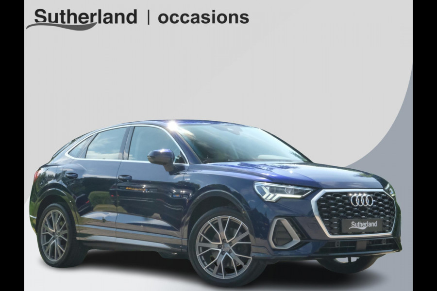 Audi Q3 Sportback 45 TFSI e S Line 245 PK | S-line | Elektrische Klep | Lederen bekleding | Audi Sporten Velgen |  Stoelverwarming | Camera | LED | DAB | Virtual Cockpit |