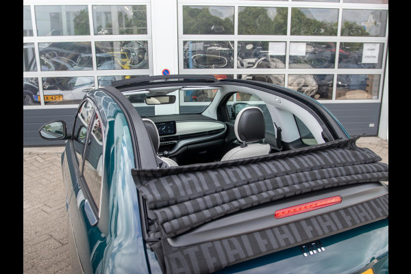 Fiat 500 Hybrid La Prima Cabrio | Clima | LED | PDC | JBL Premium Audio | 17" | Camera | Canneloni Ivory/Piombo interieur