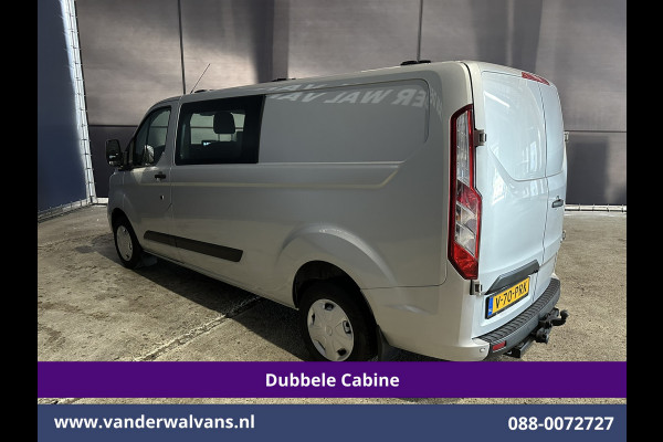 Ford Transit Custom 2.0 TDCI 131pk L2H1 Dubbele Cabine Euro6 Airco | 6-Zits | Camera | Navigatie | Apple Carplay | LED | Cruisecontrol Android Auto, Parkeersensoren, 2800kg Trekhaak, Dakdragers