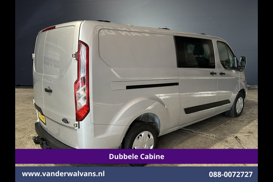 Ford Transit Custom 2.0 TDCI 131pk L2H1 Dubbele Cabine Euro6 Airco | 6-Zits | Camera | Navigatie | Apple Carplay | LED | Cruisecontrol Android Auto, Parkeersensoren, 2800kg Trekhaak, Dakdragers