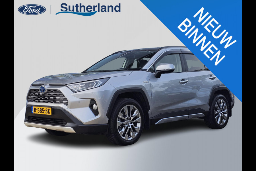 Toyota RAV4 2.5 Hybrid AWD Bi-Tone 220 pk | Trekhaak | Leder | Schuif-kanteldak | JBL geluid | Stoelverwarming | Camera etc.
