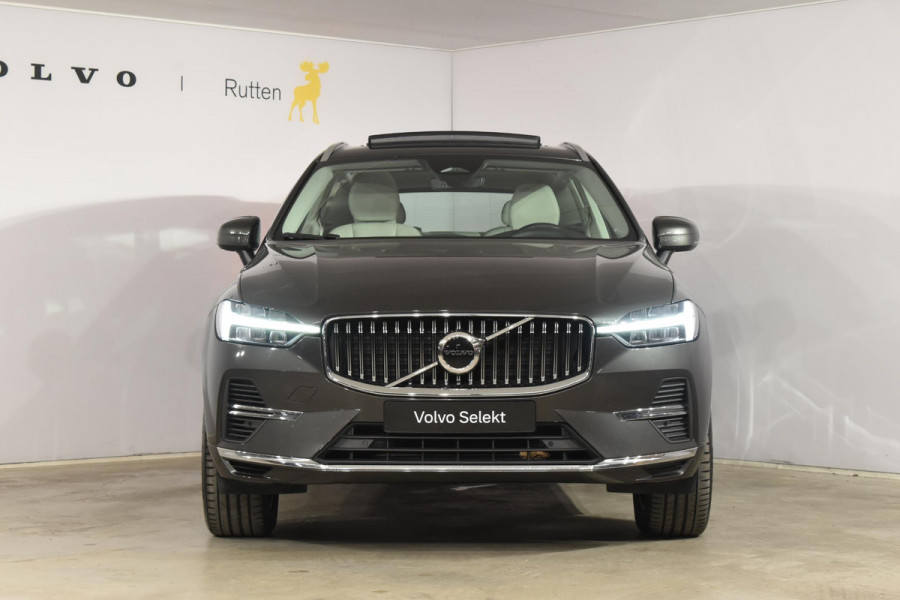 Volvo XC60 T6 340PK Automaat Plug-in Hybrid AWD Inscription / Navigatie / Elektrisch glazen schuif-kanteldak / Leder Blond / Elektrische achterklep / Cruise control