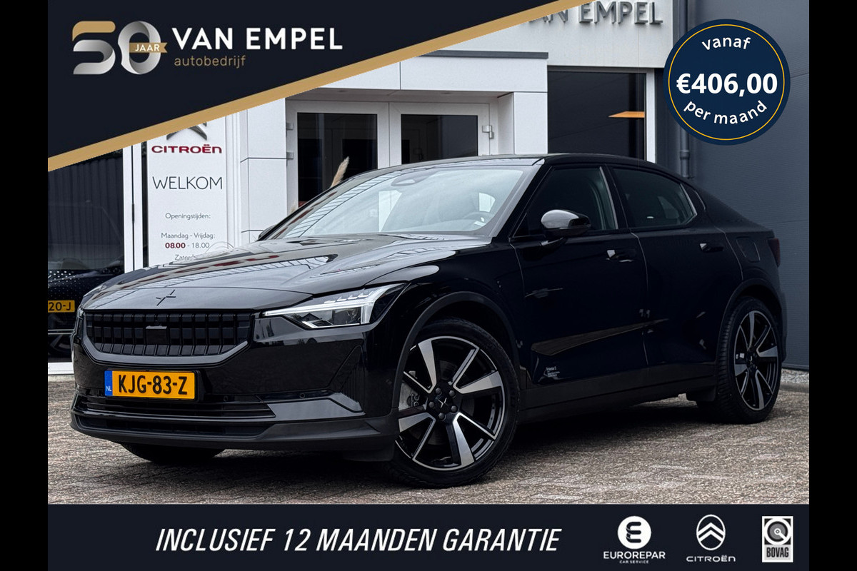 Polestar 2 Standard Range Single Motor 63kWh | 97% SOH | Camera | Memory | Stoelverwarming | Elek. Achterklep