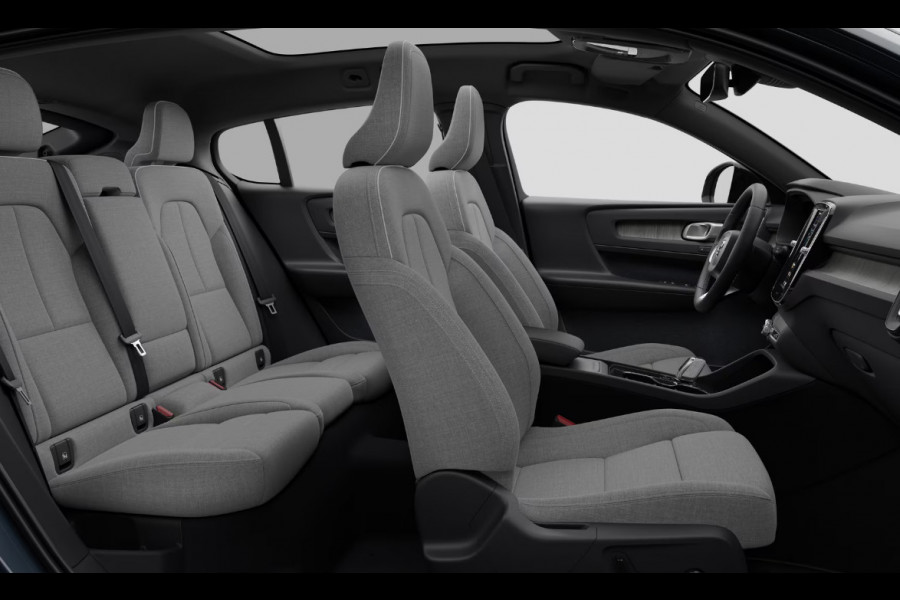 Volvo EC40 442PK Automaat Twin Performance Ultra Europa / Lightning / Panoramadak / Adaptive cruise control / 360 Camera / Elektrisch bedienbare stoelen met geheugen / Apple Carplay / Android auto /