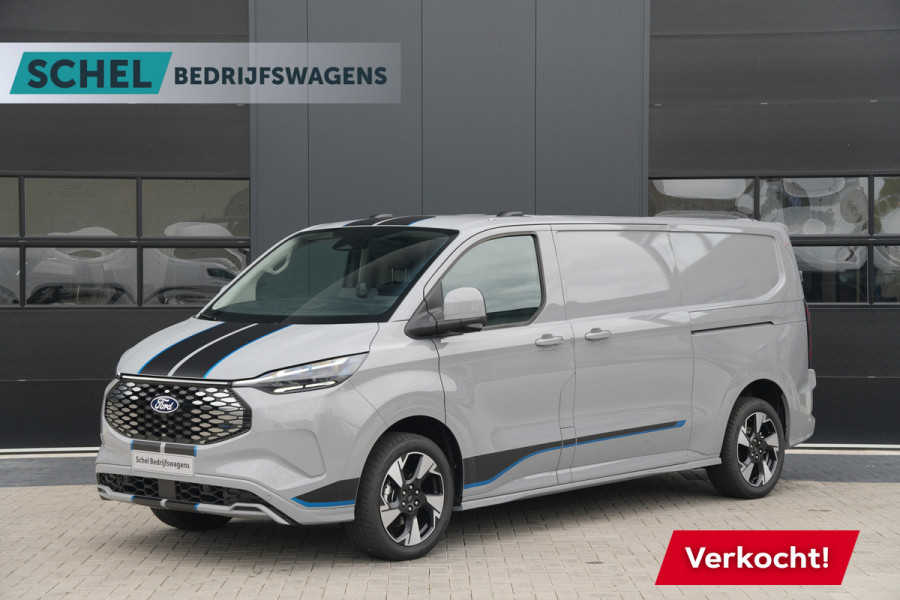 Ford E-Transit Custom 340 L2H1 Sport 71 kWh 218pk - 2x Schuif - ACC - B&O - Navi - Stoel/Stuurverwarming - 360 Camera - Blindspot - Rijklaar