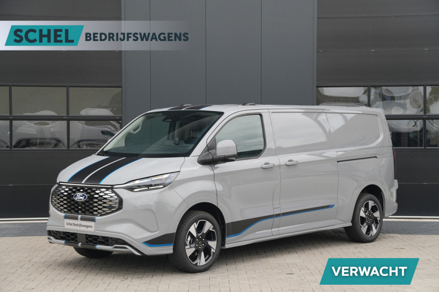 Ford E-Transit Custom 340 L2H1 Sport 71 kWh 218pk - 2x Schuif - ACC - B&O - Navi - Stoel/Stuurverwarming - 360 Camera - Blindspot - Rijklaar