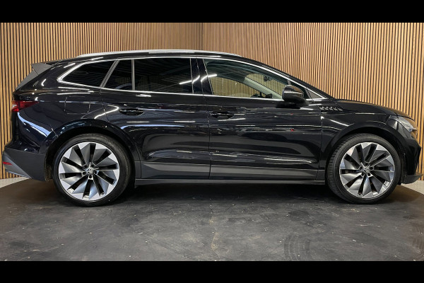 Škoda ENYAQ iV 80|92%SOH|GROTE ACCU|BLACK EDITION|TREKHAAK|ACC|LEDER|PANO|STOEL+STUURVERW|CARPLAY|CAMERA|NAVI|INCL.BTW|1e EIGENAAR