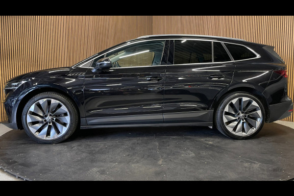 Škoda ENYAQ iV 80|92%SOH|GROTE ACCU|BLACK EDITION|TREKHAAK|ACC|LEDER|PANO|STOEL+STUURVERW|CARPLAY|CAMERA|NAVI|INCL.BTW|1e EIGENAAR