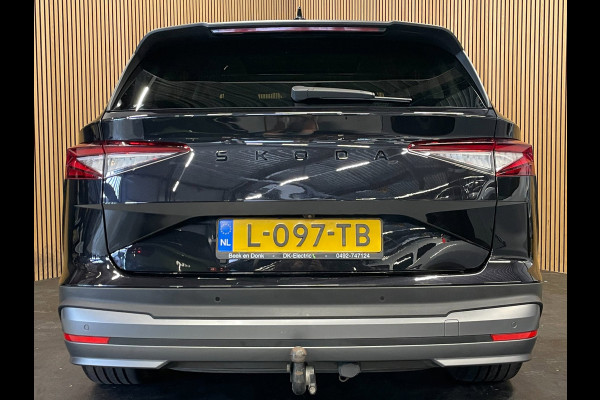 Škoda ENYAQ iV 80|92%SOH|GROTE ACCU|BLACK EDITION|TREKHAAK|ACC|LEDER|PANO|STOEL+STUURVERW|CARPLAY|CAMERA|NAVI|INCL.BTW|1e EIGENAAR