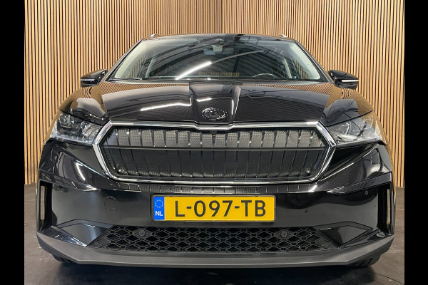 Škoda ENYAQ iV 80|92%SOH|GROTE ACCU|BLACK EDITION|TREKHAAK|ACC|LEDER|PANO|STOEL+STUURVERW|CARPLAY|CAMERA|NAVI|INCL.BTW|1e EIGENAAR