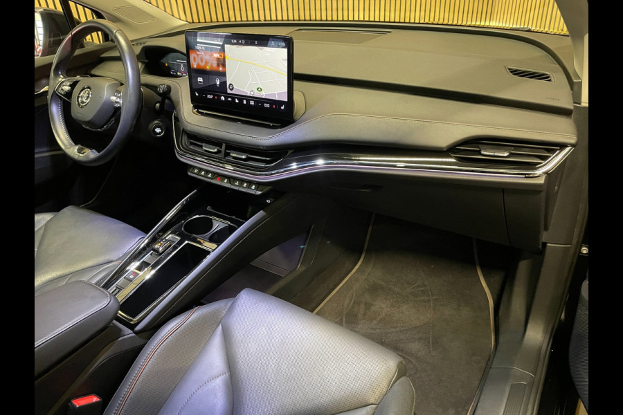 Škoda ENYAQ iV 80|92%SOH|GROTE ACCU|BLACK EDITION|TREKHAAK|ACC|LEDER|PANO|STOEL+STUURVERW|CARPLAY|CAMERA|NAVI|INCL.BTW|1e EIGENAAR