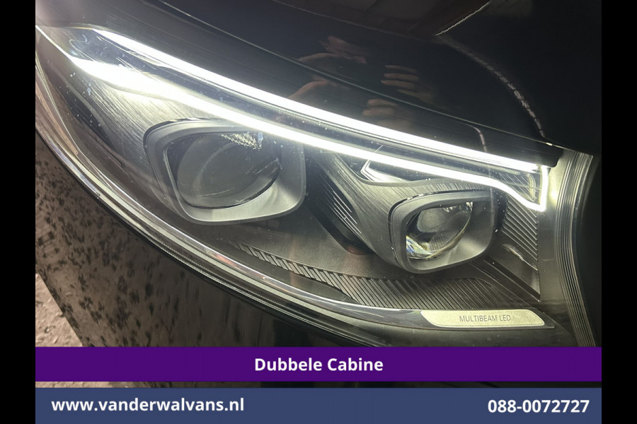 Mercedes-Benz Vito 116 CDI 164pk 9G-Tronic Automaat L2H1 Dubbele Cabine Fabrieksgarantie Euro6 Airco | 2x Zijdeur | 5-Zits | Camera | Navigatie LED, LM Velgen, 2500kg Trekhaak, Adaptieve Cruisecontrol, Parkeersensoren, MBUX