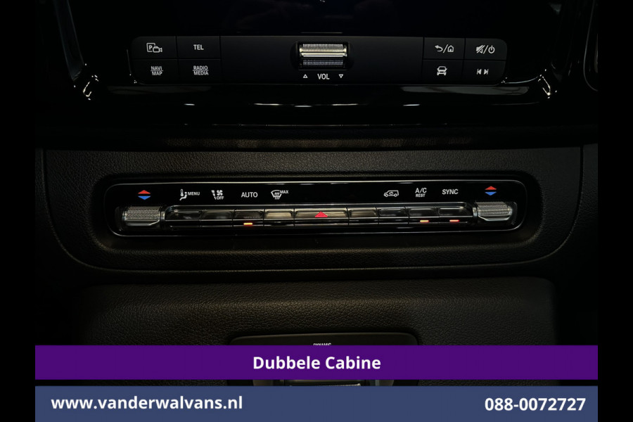 Mercedes-Benz Vito 116 CDI 164pk 9G-Tronic Automaat L2H1 Dubbele Cabine Fabrieksgarantie Euro6 Airco | 2x Zijdeur | 5-Zits | Camera | Navigatie LED, LM Velgen, 2500kg Trekhaak, Adaptieve Cruisecontrol, Parkeersensoren, MBUX