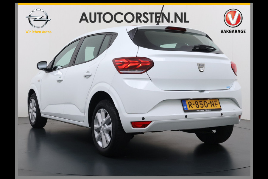 Dacia Sandero 1.0TCe 92PK 5Drs Navi Airco Apple Carplay Android Auto Cruise Control Bluetooth Pdc Comfort Isofix Regen-Lichtsensor ESP 1e Eigenaar Origineel Nederlandse Auto