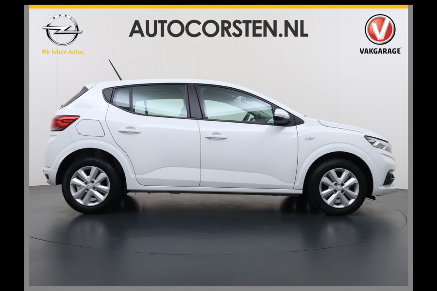 Dacia Sandero 1.0TCe 92PK 5Drs Navi Airco Apple Carplay Android Auto Cruise Control Bluetooth Pdc Comfort Isofix Regen-Lichtsensor ESP 1e Eigenaar Origineel Nederlandse Auto