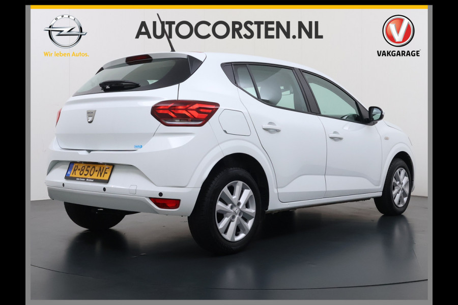 Dacia Sandero 1.0TCe 92PK 5Drs Navi Airco Apple Carplay Android Auto Cruise Control Bluetooth Pdc Comfort Isofix Regen-Lichtsensor ESP 1e Eigenaar Origineel Nederlandse Auto