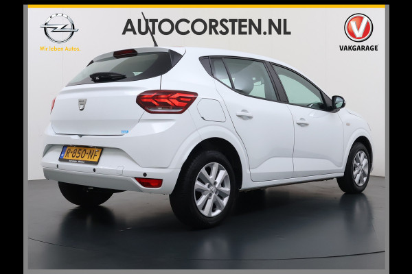 Dacia Sandero 1.0TCe 92PK 5Drs Navi Airco Apple Carplay Android Auto Cruise Control Bluetooth Pdc Comfort Isofix Regen-Lichtsensor ESP 1e Eigenaar Origineel Nederlandse Auto