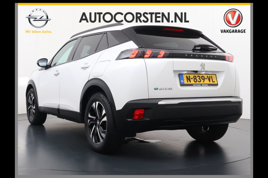 Peugeot e-2008 EV Allure Pack 50kWh SOH 95% 3-Fase 360°Camera 3D-Navi Apple Carplay Android Auto Ecc Cruise Control Pdc Keyless Privacy Glas Lmv Led DAB+ Bluetooth Lane Assist Isofix Rijstrooksensor Origineel Nederlandse Auto