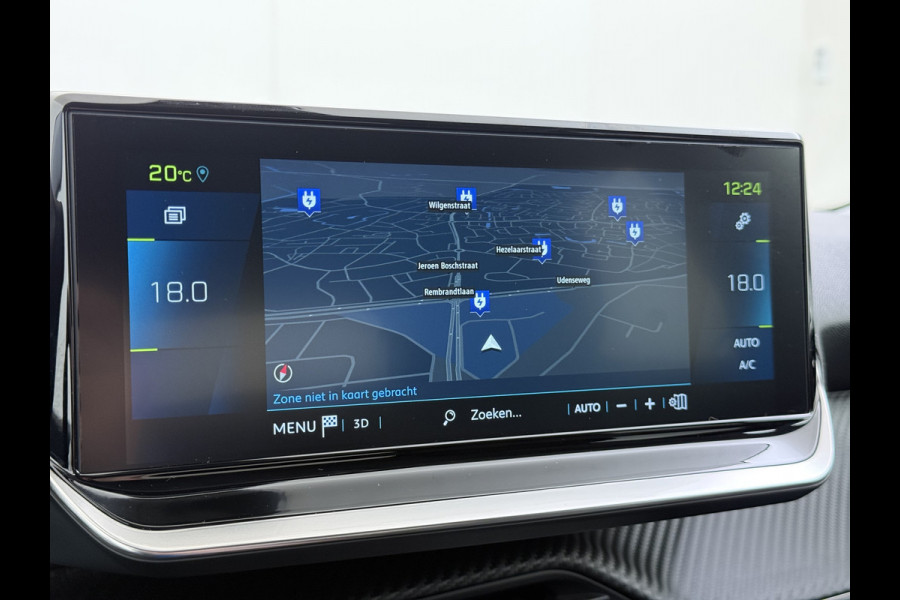 Peugeot e-2008 EV Allure Pack 50kWh SOH 95% 3-Fase 360°Camera 3D-Navi Apple Carplay Android Auto Ecc Cruise Control Pdc Keyless Privacy Glas Lmv Led DAB+ Bluetooth Lane Assist Isofix Rijstrooksensor Origineel Nederlandse Auto