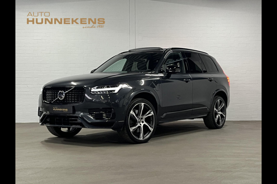 Volvo XC90 2.0 T8 Recharge AWD R-Design *long range* Luchtvering | Trekhaak | Open dak | Adapt. cruise | Stoel-/stuurverwarming | 360 camera | Stoelventilatie | 22" wielen