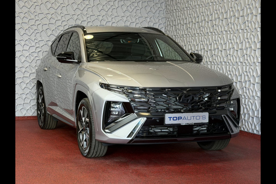 Hyundai Tucson .6 T-GDI PHEV N-LINE NIEUW 360CAM ELEK.KLEP MEMORY STOEL VERWARMD/KOELING SUBWFR 19" LMV ZWARTE HEMEL STUURVERW. PLUG IN HYBRIDE