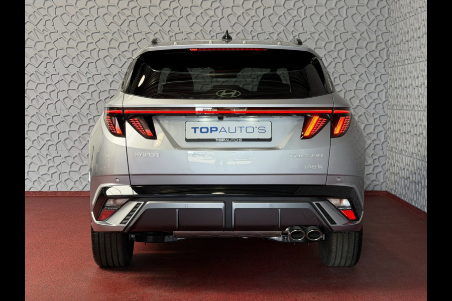 Hyundai Tucson .6 T-GDI PHEV N-LINE NIEUW 360CAM ELEK.KLEP MEMORY STOEL VERWARMD/KOELING SUBWFR 19" LMV ZWARTE HEMEL STUURVERW. PLUG IN HYBRIDE