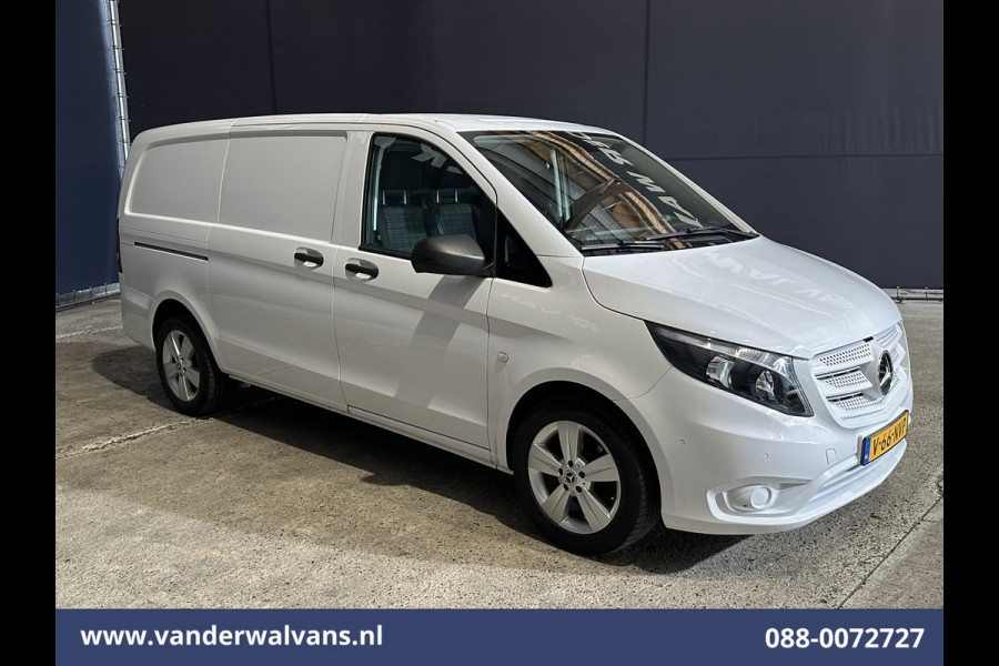 Mercedes-Benz Vito 114 CDI 136pk L2H1 Euro6 Airco | Navigatie | Camera | LM Velgen Cruisecontrol, Bumper in de kleur, Parkeersensoren, Achterklep, Stoelverwarming, Bijrijdersbank, Inrichting