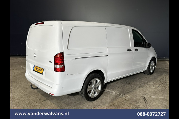 Mercedes-Benz Vito 114 CDI 136pk L2H1 Euro6 Airco | Navigatie | Camera | LM Velgen Cruisecontrol, Bumper in de kleur, Parkeersensoren, Achterklep, Stoelverwarming, Bijrijdersbank, Inrichting