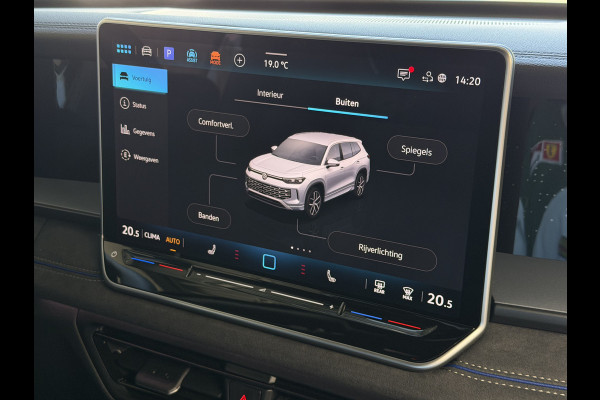 Volkswagen Tayron 1.5 eHybrid 272PK R-LINE TREKHAAK BLACK-STYLE 20''LMV PANO SCHUIFDAK ERGO.STOEL MASSAGE TRAILER.ASSIST