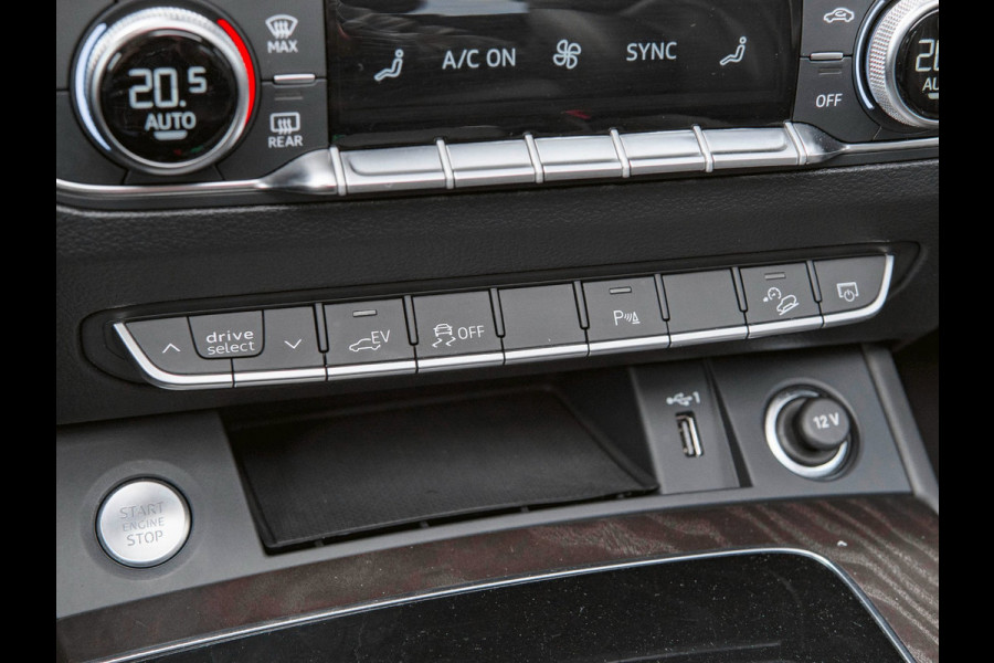 Audi Q5 50 TFSI e S edition Luchtvering|Headup|Leder|Panorama|Trekhaak|B&O|Stoelverwarming|Carplay|Camera