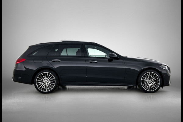 Mercedes-Benz C-Klasse Estate 300 e 140 Years Edition | Comfortpakket Plus | Nightpakket | Parkeerpakket met 360°-camera | Trekhaak | Middenconsole metaalstructuur | GUARD 360° Plus | Panoramaschuifdak | Warmtewerend, donkergetint glas |  19" multispaaks lichtmetalen AMG-velgen |