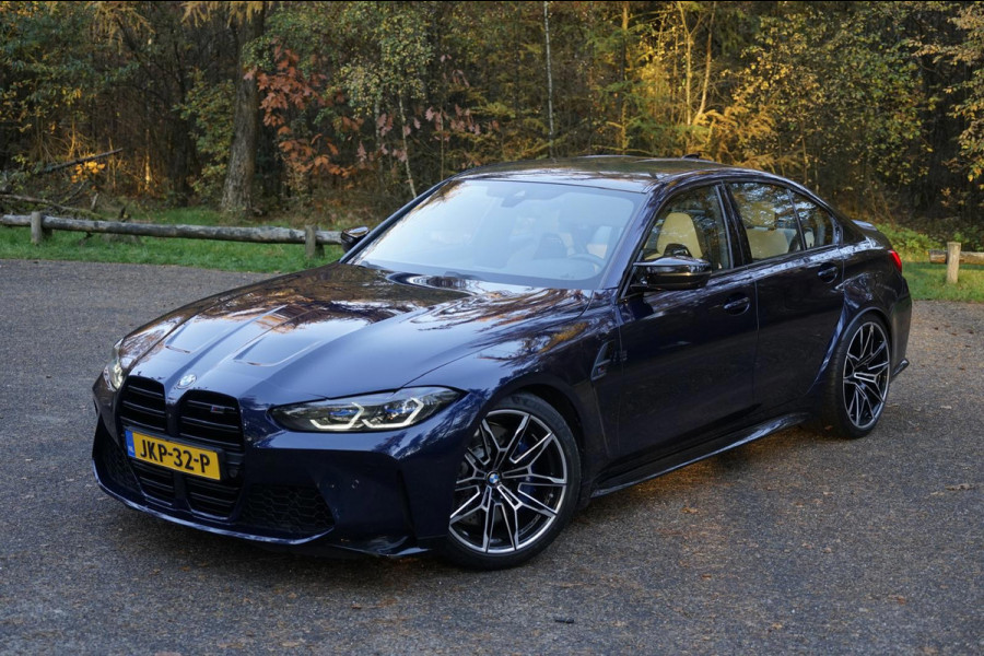 BMW 3 Serie M3 Competition | Tansanitblau II metallic | Carbon dak | Sport uitlaat | 1e Lak