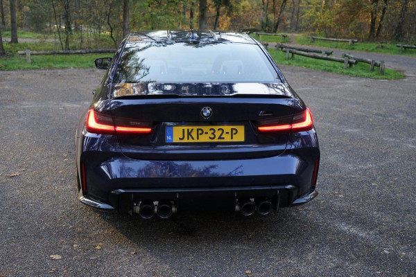 BMW 3 Serie M3 Competition | Tansanitblau II metallic | Carbon dak | Sport uitlaat | 1e Lak