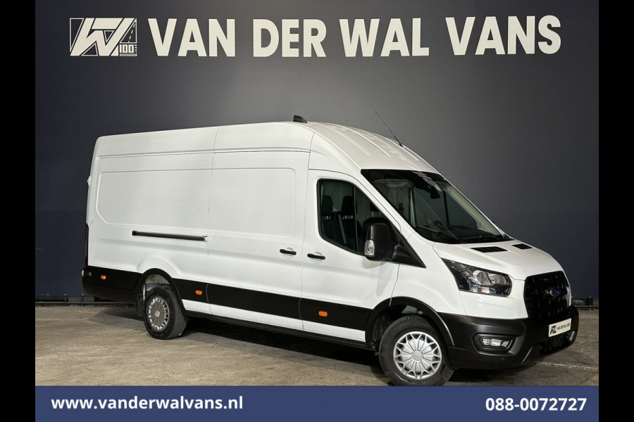 Ford Transit 2.0 TDCI 131pk L4H3 Jumbo Euro6 Airco | Camera | Cruisecontrol | Verwarmde voorruit Parkeersensoren, Bijrijdersbank