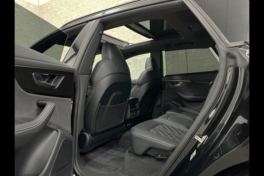 Audi Q8 60e 462PK Competition Plus | #RS-Seats | Carbon | B&O | 360 Camera | ACC | Panorama | Valcona Leder | 23" Audi Sport | Luchtvering | Keyless-Entry | Tour-Pakket | Lane & Side assist | Bovag Garantie.